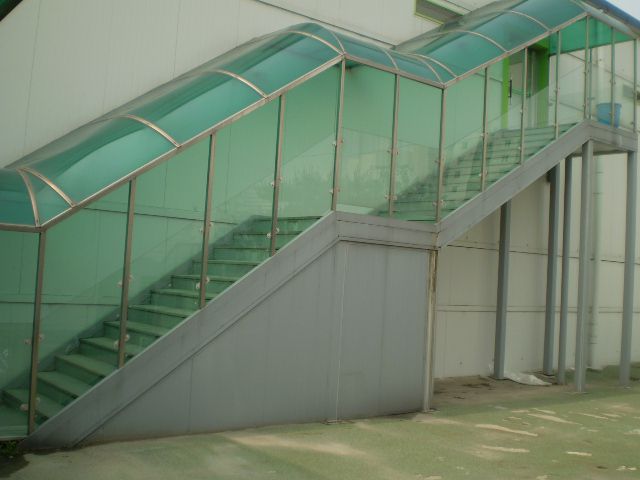 계단 비가림 케노피